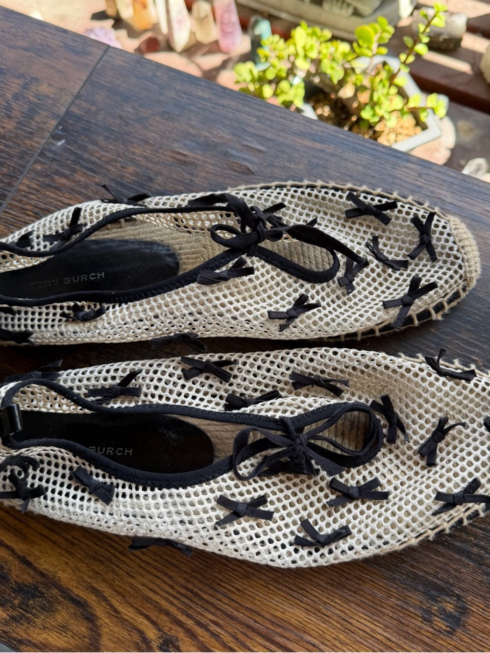 Tory Burch Mesh Mini Bow Espadrilles - Picture 4 of 6